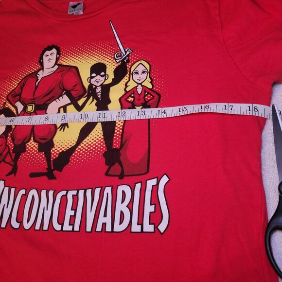 The Inconceivables from The Princess Bride 100% Cotton Tee Fury Women's XL Shirt - Picture 5 of 6